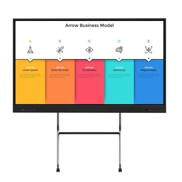 LCD Smart Board Display Meeting Digital Interactive Whiteboard School Teaching
