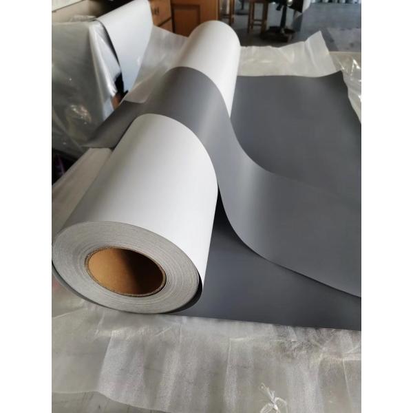 Quality Satin Gray Back PET Banner 330gsm/420gsm/450gsm For Ecosolvent Printing For Roll Up Displays wholesale
