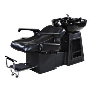 Traditional Backwash Reclining Shampoo Chair With Footrest , Salon Shampoo Units