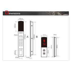Customized Elevator Cop Lop LCD Display Panel / Lift Car Operating Panel