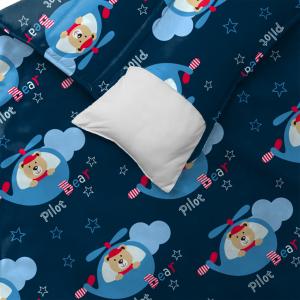 Rectangular Infant Nap Mat Customizable Roll Up Design With Removable Pillow