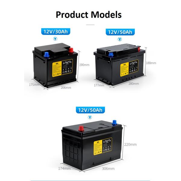 CLF LiFepo4 Starting Battery Lithium Iron Phosphate Battery Packs 12v 100ah with Bms For RV Electric Car Motorcycle Boat