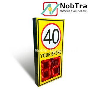 Solar Powered LED Speed Sign with Integrated Radar Detector