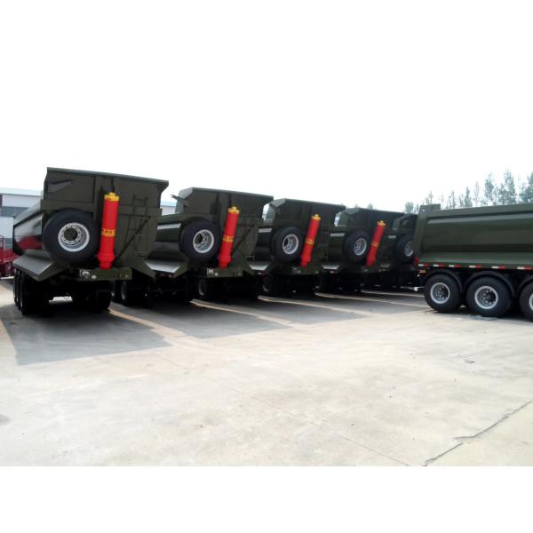 Quality Dump Semi-Trailer 3 Axles for Transportation Self-dumping and Customization wholesale