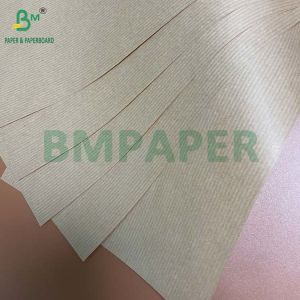 60g 70g Strong Tensile Strength Ribbed Kraft Paper for High End Packaging