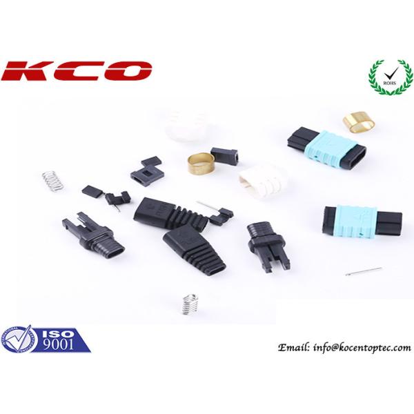 8 12 24 Core MPO MTP Fiber Optic Connector Housing With Ferrule For Patch Cord