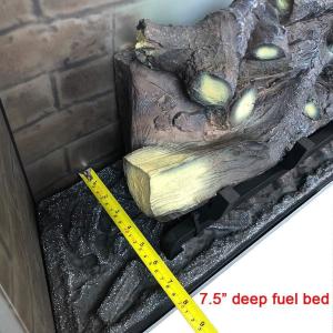 Experience the Warmth and Ambiance of AJUNION Modern 33inch Electric Fireplace