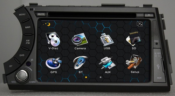 Car CD player for SsangYong Actyon sports 2005-2013 with bluetooth digital TV OCB-7066