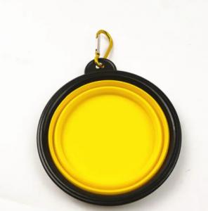 China No Spill Foldable Plastic Pet Food Bowls Travel Raised Insulated Portable Dog Bowls on sale