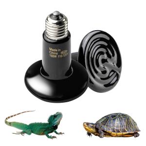 Customized Color Infrared Reptile Ceramic Heat Lamp 75W For Turtle Snake Chicken