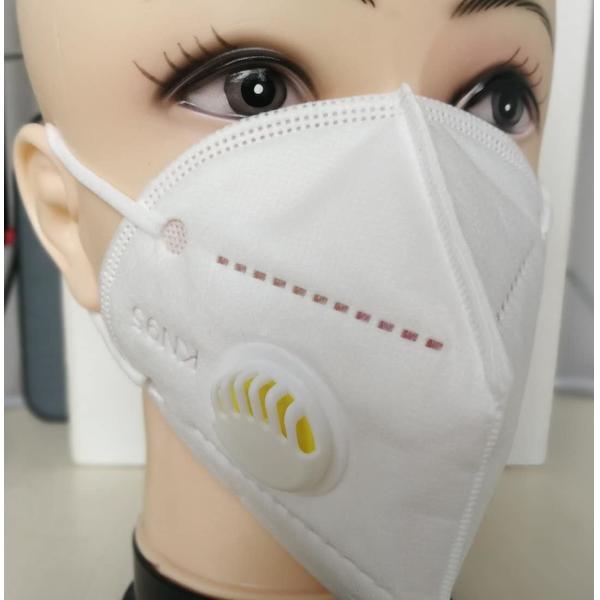 Quality KN95 SGS Test Face Mask Kn95 With Exhalation Valve Protective Mask wholesale