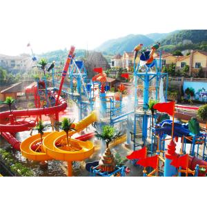 Anti - UV Amusement Park 30m3/H Aquatic Playground Equipment