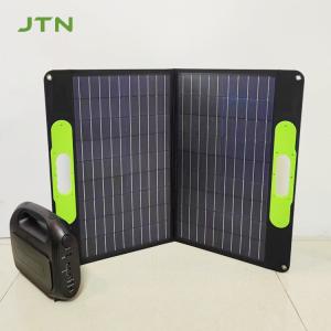 China PET/ETFE Surface Material 100W Mono Folding Solar Charger Panel For Camping And RV on sale