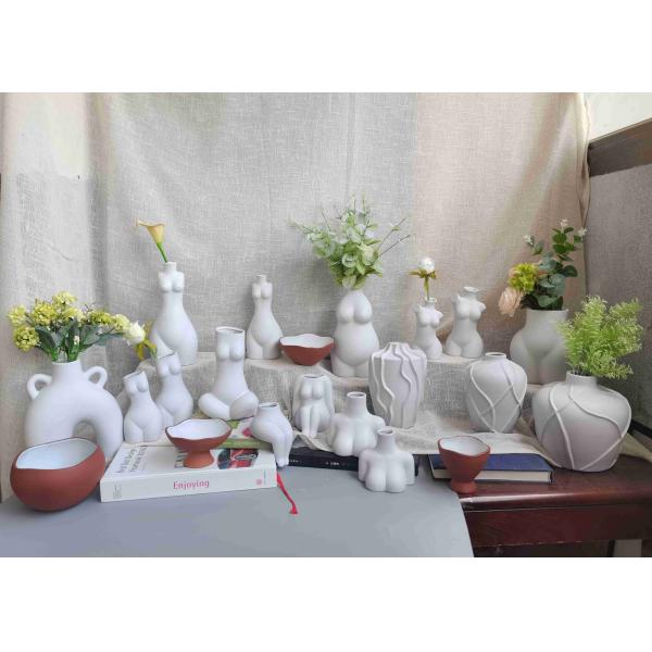 Quality Factory Direct Supply Classic Handmade Pottery Clay Flower Pot Porcelain Ceramic Statued Vase For Home Decor wholesale