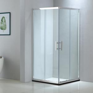 China Square aluminium shower enclosure 900*900 with two sliding doors and two fixed panels on sale