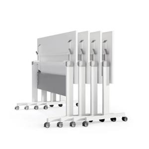 Durable Office Meeting Desk Foldable White Conference Room Table