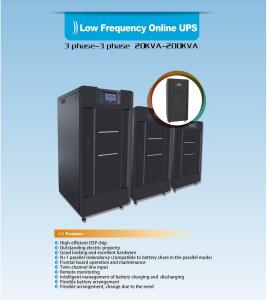 Cheap Low Frequency Three Phase Online Ups , Online Double Conversion Ups With LCD Display for sale