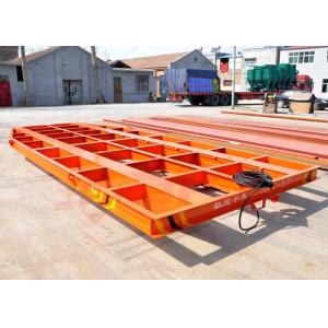 5T Towed cable power steel structure low bed rail cart for blasting room