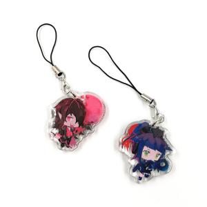 Custom Translucent Acrylic Anime Double Sided Different Printing Charms,Shaped