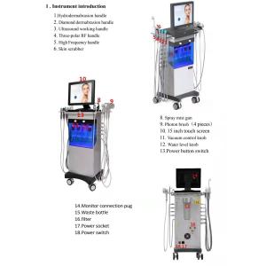 Oxygen Hydrafacial Machine Aqua 100V - 240V Dermabrasion Machine Stationary