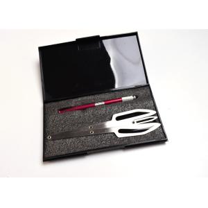 Microblading Manual Pen with Golden Ratio Eyebrow SS Stencil Ruler