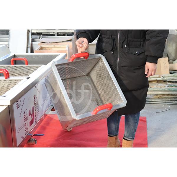 Two Baskets Snacks Frying Machine Electric Pressure Deep Fryer For French Fries