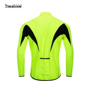 Custom Team Name Long Sleeve Warm Windproof Cycling Zip Jacket for Men and Women