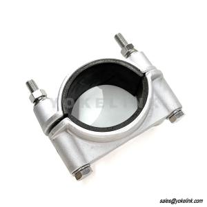 High Voltage Cable Rubber Lined Aluminium Single Cable Cleat