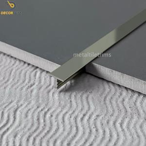 China Gold Corner Trim Metal T Shaped Transition Strip Floor Edging Trim on sale