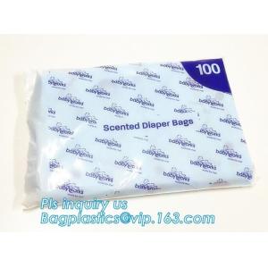 Amazon hot sale scented disposable Nappy sacks bag baby diaper bag, Eco-Friendly