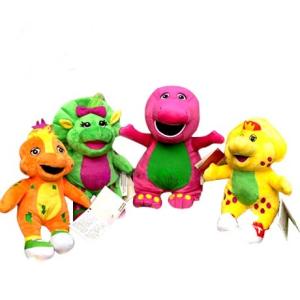 Barney The BJ and Baby Bob and Riff Plush Toys