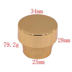 Zamak Zamac Material Silver Perfume Bottle Caps / Glass Bottle Perfume Spray