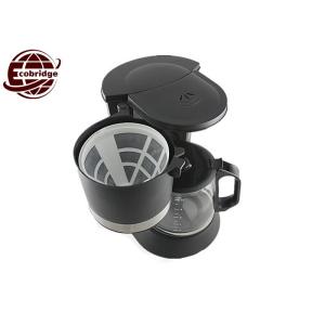 Custom Black 1.2L Mini Coffee Machine With Jug 225*180*295mm RoHS ETL Approved