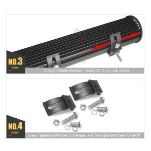 5D Projector 5 12 17 20 26 32 Inch Led Bar Light Combo For Off road Trucks Boat