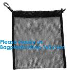 Promotion Small Polyester Mesh Drawstring Bag Customs Size and Logo printing