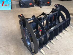 China China Root rake attachments for wheel loader root grapple bucket grapple skid steer root rake on sale