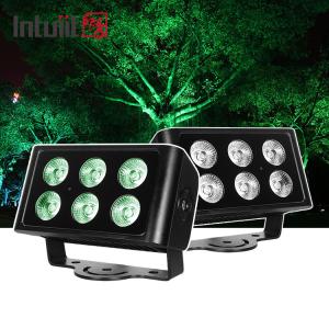6x5w RGBW 4 in 1 LED Flood Light IP65 Waterproof Flat Spotlight Outdoor