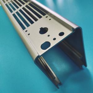China Titanium Plating Aluminum Heatsink Extrusion Profiles Waterproof Heater Case Drilling on sale