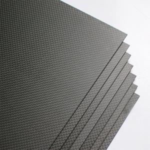 China 200x300x2mm Glossy Surface Carbon Fiber Plate 3K Plain Weave Panel Sheet on sale