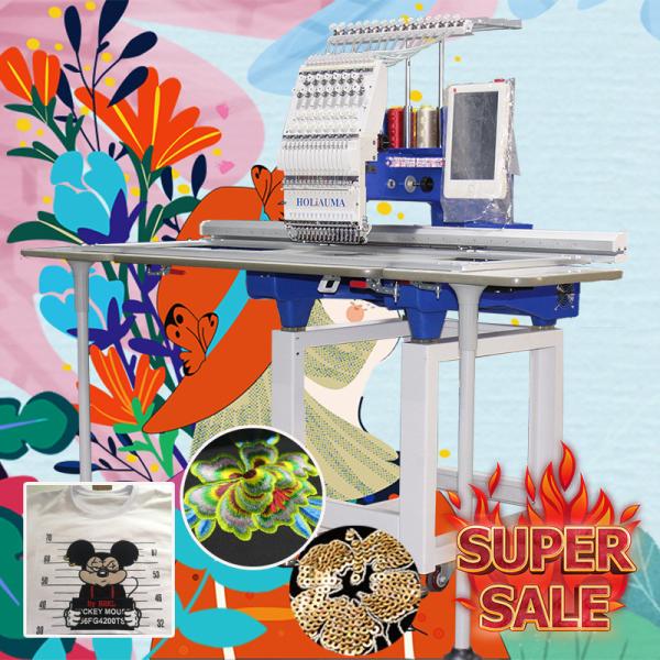 360*1200mm large area single head 1200spm computer embroidery machine wholesale