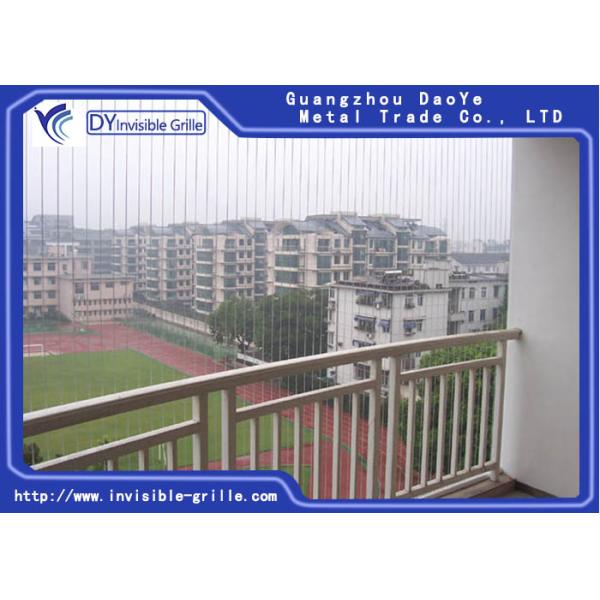 Hard Line Safety Fixed Invisible Grille Stainless Steel Wire Material