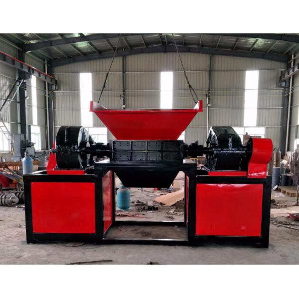 Double Shaft Used Car Motorcycle Tyre Rubber Shredder Machines Manufacturer Waste Tires Plastic Metal Shredder Machine