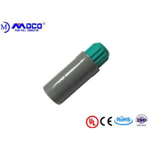 Lightweight 5 Pin Round Connector , Plastic Wire Connectors With Green Nut