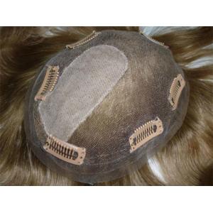 Medium Density Men'S Toupee Male Toupee With Clips Attachment