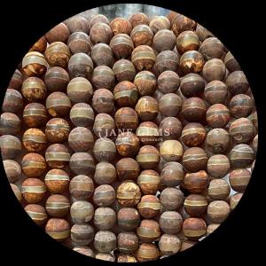 Round Shape Tibatan Agate Beads Loose Bead Strands for DIY Jewelry Making