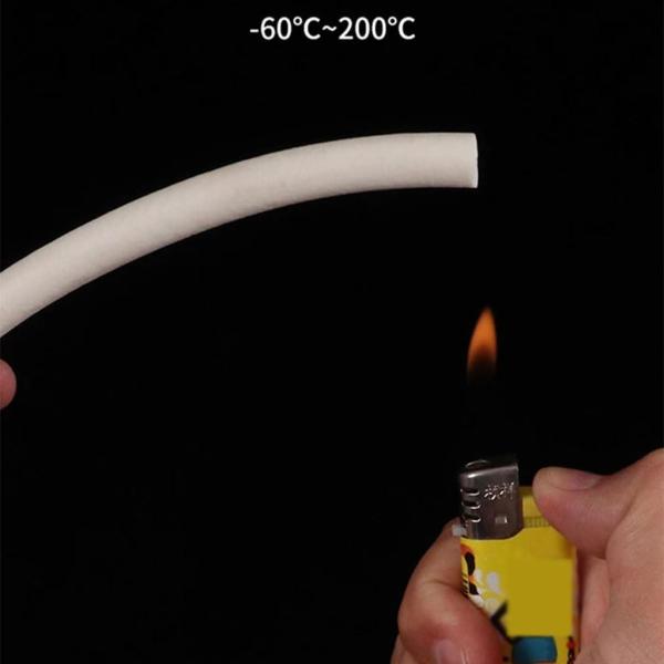 Extruded White Silicone Rubber Sponge Strip for Closed Cell Circular Foam Backer Rod Seal