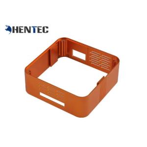 Orange Color Customized Extruded Aluminum Pcb Enclosure With Finished Machining