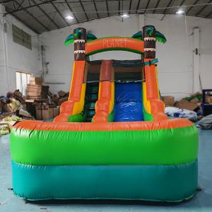 Hot Sale Giant Inflatable Combo Water Slide Palm Tree PVC Inflatable Bounce
