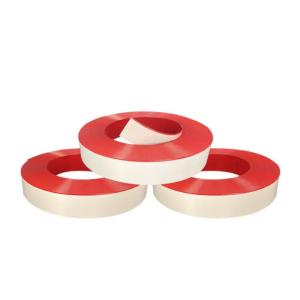 Red Aluminium Trim Cap 13cm Wide Single Edge Sign Trim Cap Adhesive