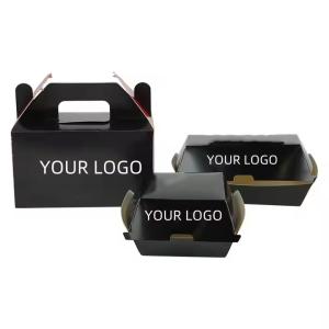 Wholesale Custom Eco-Friendly Kraft Box for Fast Food Burgers, Fries & Chicken